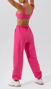 Pantalones Deportivos Anchos para Mujer, Mezcla de Algodón Suave, Estilo Jogger Relajado, Pantalones Casuales para Deporte, Cómodos para Uso Diario - Product Image 6