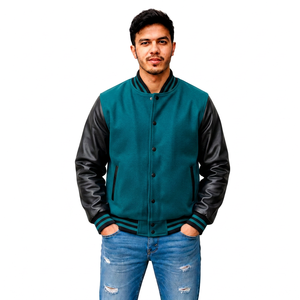 Veste universitaire personnalisée avec patchs tissés, fabricant de vêtements streetwear, vêtements d'extérieur, vente en gros, fournisseur de vêtements à marque privée - Product Image 1