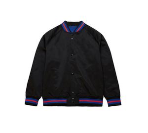 Veste universitaire en soie personnalisée pour homme, manteau Letterman en satin de qualité supérieure, style baseball léger, marque privée, OEM, ODM, vêtements d'extérieur tendance - Product Image 6