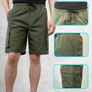 Wholesale Price High Quality Cargo Short For Men's Quick Dry Breathable Casual Cargo Shorts Mid <b>Elastic</b> Waist Everyday Wear - Product Image 5