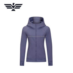 Sweat à capuche zippé intégral pour femme, coupe ajustée, automne-hiver, 100% coton, respirant, anti-rétrécissement, imprimé, décontracté, bleu - Product Image 4