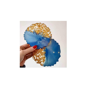 <b>Epoxy</b> <b>Resin</b> Coaster Best Color Indian Manufacturer Hexagon Shape Personalized Use Best Design <b>Resin</b> Coaster <b>Table</b> Top Use - Product Image 1