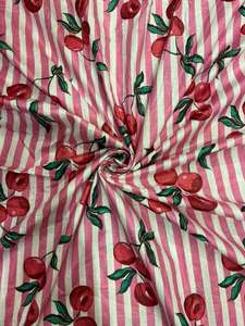 100% Organic Cotton Cambric Fabric Indian Charry Screen Printed Clothing Quilting Home Dcor Lightweight Eco-Friendly Bags - Product Image 5