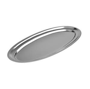 Bandeja de servicio plateada de inspiración vintage que combina lo clásico con un acabado moderno de alto brillo para la presentación de mesas y el servicio de alta gama. - Product Image 2