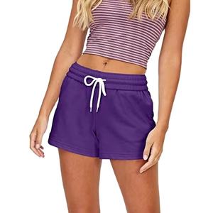 Precio al por mayor de logotipo personalizado nueva moda Pantalones cortos de chándal para las mujeres de algodón transpirable gimnasio pantalones cortos casuales de las mujeres - Product Image 1