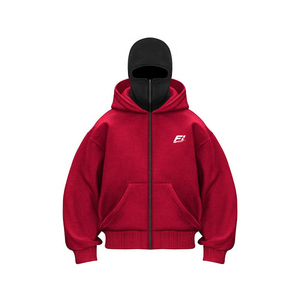 Custom Oversized Full <b>Zip</b> <b>Hooded</b> Sweatshirt 100% Cotton Heavyweight Men's Streetwear Hoodies OEM Manufacturer Eco-friendly USA - Product Image 1