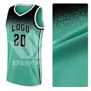 Camiseta de Baloncesto Personalizada sin Mangas con Cuello Redondo, Impresión Digital con Degradado de Color, 100% Poliéster, Absorbe la Humedad, Unisex para Adultos, 3D - Product Image 4