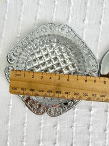 Designer Glass Butter Dish With Silver Lid And Decorative Tray For Serving Butter During Breakfast Lunch And Dinner From India - Product Image 4