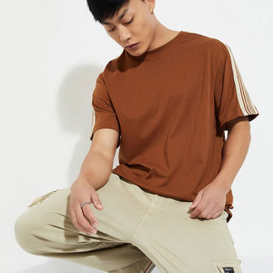 T-shirts pour hommes de qualité supérieure 100% coton, respirants, couleur unie, logo personnalisé, séchage rapide, streetwear décontracté - Product Image 4