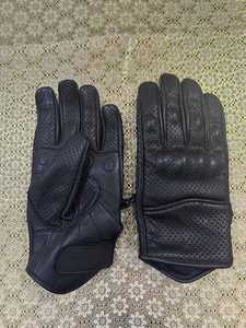 Leather Retro Bike Wear Gloves Wrist Length Breathable Thermal Unlined Daily Use Spring Summer Red - Product Image 3