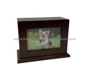 Marco de fotos para mascotas Urnas de madera Urnas de recuerdo de cremación hechas a mano de alta calidad - Product Image 3