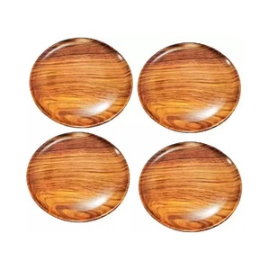 Neem Wooden Serving <b>Plate</b> Handmade Polished Solid Minimalist Design Dining Table Food Serving Dishes & <b>Plates</b> - Product Image 5