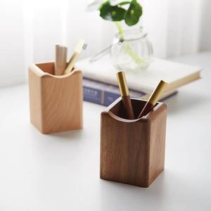 Porte-stylos de bureau en bois fait main de haute qualité avec un design élégant, multifonctionnel pour la décoration de bureau moderne - Product Image 2