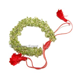 กำไลข้อมือเพอริดอทชิปส์ขายส่งเครื่องประดับแฟชั่นคริสตัล - Product Image 1