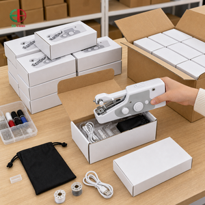 Kit de couture portable pour <span class=keywords><strong>chambre</strong></span> <span class=keywords><strong>d</strong></span>'hôtel : machine à coudre motorisée, canettes, aiguilles, fils pour la réparation de vêtements des clients - Portable - Product Image 2