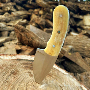 <b>Bone</b> <b>Handle</b> Skinner <b>Knife</b> with Leather Sheath Stainless Steel Camping Companion - Product Image 5