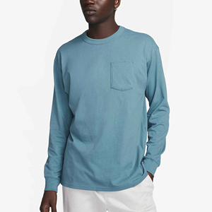 Camisetas Personalizadas de Alta Calidad para Hombre, 100% Algodón, Cuello Redondo, Manga Larga, Logotipo y Color Personalizados, Secado Rápido, Ecológicas, MOQ Bajo, 2026 - Product Image 1