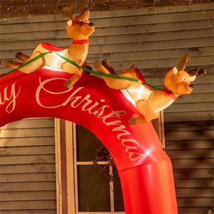 Christmas Outdoor Holiday Yard Decorations Inflatable Gingerbread House Archway - Product Image 2