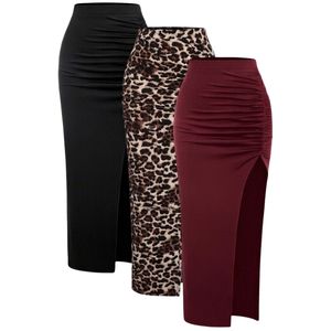 Faldas Largas Personalizadas al por Mayor con Logotipo para Mujer, Ropa Casual de Algodón, Faldas Largas con Estampado de Moda para Mujer, con Volantes para Otoño - Product Image 1