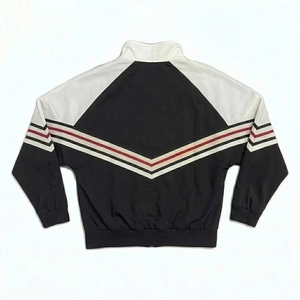 Ensemble coupe-vent en nylon noir et blanc pour homme, personnalisable avec logo, multi-lignes, idéal pour l'été, streetwear, vestes et shorts – Meilleures ventes - Product Image 5