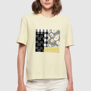 T-shirts à manches courtes légers de qualité supérieure pour femmes T-shirts vert clair en coton bio doux imprimé écologique - Product Image 4