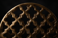 Porte-serviettes en métal à motif quadrifoliaire marocain, design texturé, pour cuisine et salle à manger