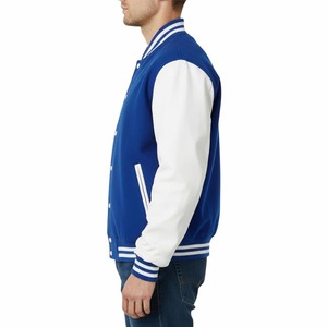 Blousons de baseball pour hommes de haute qualité, style streetwear personnalisé, pour le printemps et l'automne, décontractés, avec appliqué lettres et design color block - Product Image 5