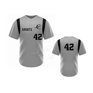 Camiseta de Béisbol de Manga Corta Transpirable de Color Personalizado de Primera Calidad, Ropa Deportiva, Venta Caliente, Hecha en Pakistán - Product Image 3