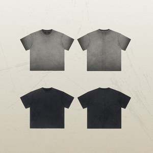 เสื้อยืดผู้ชายสั่งทำพิเศษ ผ้าฝ้าย 100% ซักกรด ทรงโอเวอร์ไซส์ ไหล่ตก หนัก 200 GSM สโตนวอช - Product Image 6
