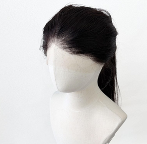 ผมแท้แบบดิบ  ชนิด HD Invisible Lace Frontal Closure  แบบถอนขนมาแล้ว  เนื้อผมตรงสลวย  พร้อมเชือกผูกผม - Product Image 2
