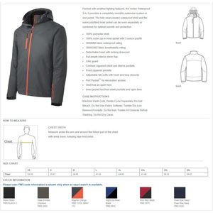 Veste de ski et de neige imperméable super chaude 3 en 1 personnalisée pour homme J332 avec broderie personnalisée - Product Image 4