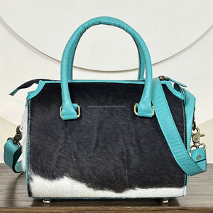 Nouveau sac Speedy en cuir de vachette, sac à main western en cuir repoussé à la main avec bandoulière, sac de voyage spacieux et sac bandoulière - Product Image 5