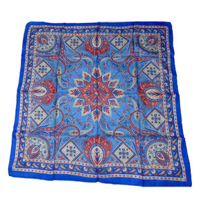 Écharpe en soie longue unie à imprimé cachemire faite à la main pour l'été, accessoire féminin, design de logo personnalisé, impression numérique, élégante - Product Image 2