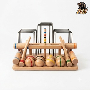 ค้อนไม้แข็งหลากสีอุปกรณ์กีฬามืออาชีพสำหรับสวน Croquet - Product Image 2