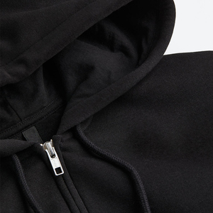 New Arrival <b>Black</b> 100 Cotton <b>Crop</b> <b>Top</b> <b>Long</b> <b>Sleeve</b> Clothing Custom Embroidered Winter Pullover XXXL French OEM - Product Image 6