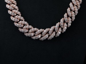 23mm Halo Moissanite Cuban Chain 925 <b>Silver</b> Iced Out Miami Croc Link <b>Necklace</b> Men Pass Diamond Tester Custom Hip Hop Statement - Product Image 5
