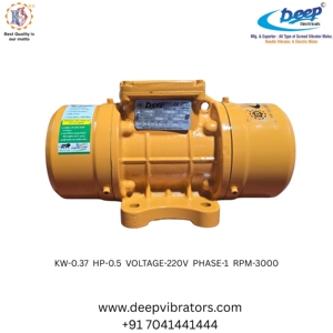 มอเตอร์สั่นสะเทือนสีเหลืองอ๊อคเคอร์ DNVM 0.5HP 220V 1PH เฟสเดียว 3000 รอบต่อนาที สำหรับงานหนัก ใช้กับเครื่องปาดคอนกรีต ระบบขับเคลื่อนด้วยไฟฟ้า - Product Image 3
