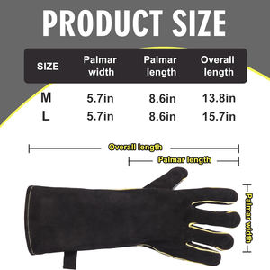 Guantes de Soldadura Antideslizantes al por Mayor, Transpirables, Cómodos, Protectores para las Manos, Impermeables, Diferentes Tallas - Product Image 3