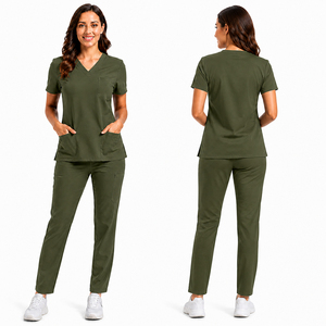Wholesale Nurse <b>Scrub</b> Suit Hospital Uniform Medical Apparel Quick Dry Stretch Fabric Custom Healthcare <b>Scrubs</b> Bulk Order USA - Product Image 6