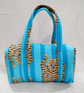 Bolsos de Viaje Acolchados Mini para Mujer, Bolsos de Viaje Acolchados de Algodón Boho de Primera Calidad con Diseño Estampado - Product Image 4