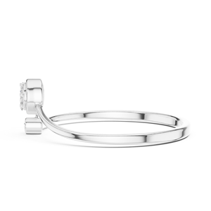 แหวนมอสซาไนต์ทรงกลม REYES Classic Design ขนาด 0.38 กะรัต ตัวเรือนเงินแท้ 925 ชุบโรเดียม ได้รับการรับรองจาก GRA เครื่องประดับคุณภาพสูง - Product Image 4