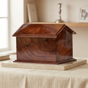 Wooden Cremation <b>Urns</b> House Structured Pet <b>Dog</b> Acacia Wood Burial Supplies Wooden Cremation <b>Urn</b> <b>Dog</b> House By Falah International - Product Image 1