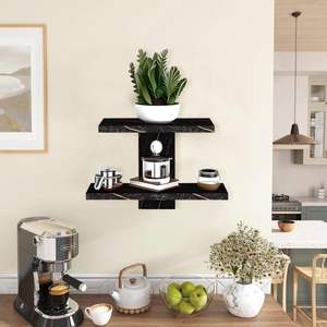 Étagère murale en bois pour salon |   Étagère au design unique en forme d'arbre, finition mate, pour organiser le bureau, la cabine, la cuisine - Product Image 2