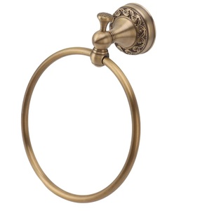 Wholesale Modern Wall-Mounted Iron Handmade <b>Towel</b> Ring Hanger Space-Saving Rectangle Design for Bathroom and <b>Kitchen</b> - Product Image 1