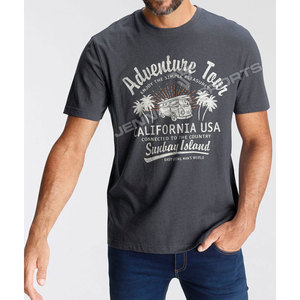 Camiseta de Hombre al por Mayor, 240 Gramos, Ligera, 100% Algodón, Impresión Digital, Corte Regular, Transpirable, de Secado Rápido - Product Image 3