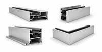 Fenêtre en verre fixe verticale en aluminium noir, cadre minimaliste invisible, étanche, panoramique clair pour maison moderne, salon