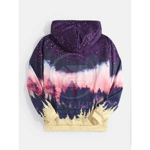 Sweat-shirts à capuche pour hommes, coupe ample, imprimés par sublimation, 100% coton, manches longues, respirants, avec poche, écologiques, séchage rapide, personnalisables - Product Image 2