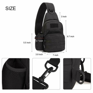 Hot Selling Men Tactical Chest Fanny Packs Cross Body Travel Hiking Sports Shoulder Backpack - Product Image 2