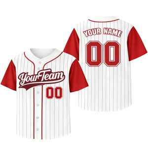 เสื้อเบสบอลแบบกำหนดเองสำหรับผู้ชาย OEM ODM ลายทางขายส่งเสื้อทีมชื่อและหมายเลขส่วนตัวระบายอากาศได้ดีเสื้อกีฬาแบบติดกระดุมระดับมืออาชีพ - Product Image 1