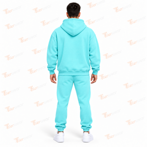 Trendy <b>Men</b> Jogger Zipper Hoodie Tracksuit Cotton Polyester Fleece 500 GSM Heavy <b>Winter</b> Gym <b>Wear</b> Set OEM Private Label Factory - Product Image 4